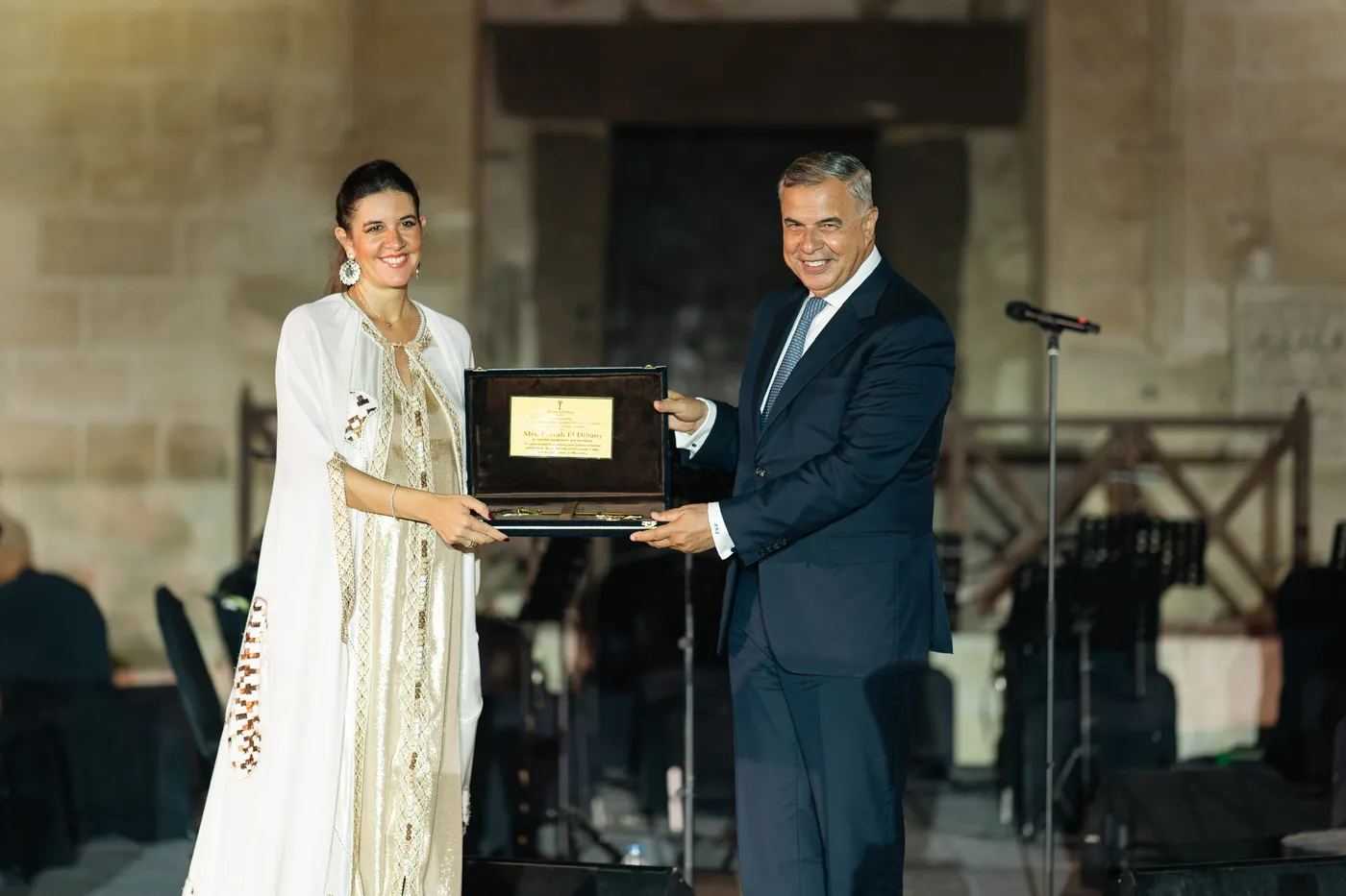 Farah El-Dibany - Receives the ‘Key of Alexandria’